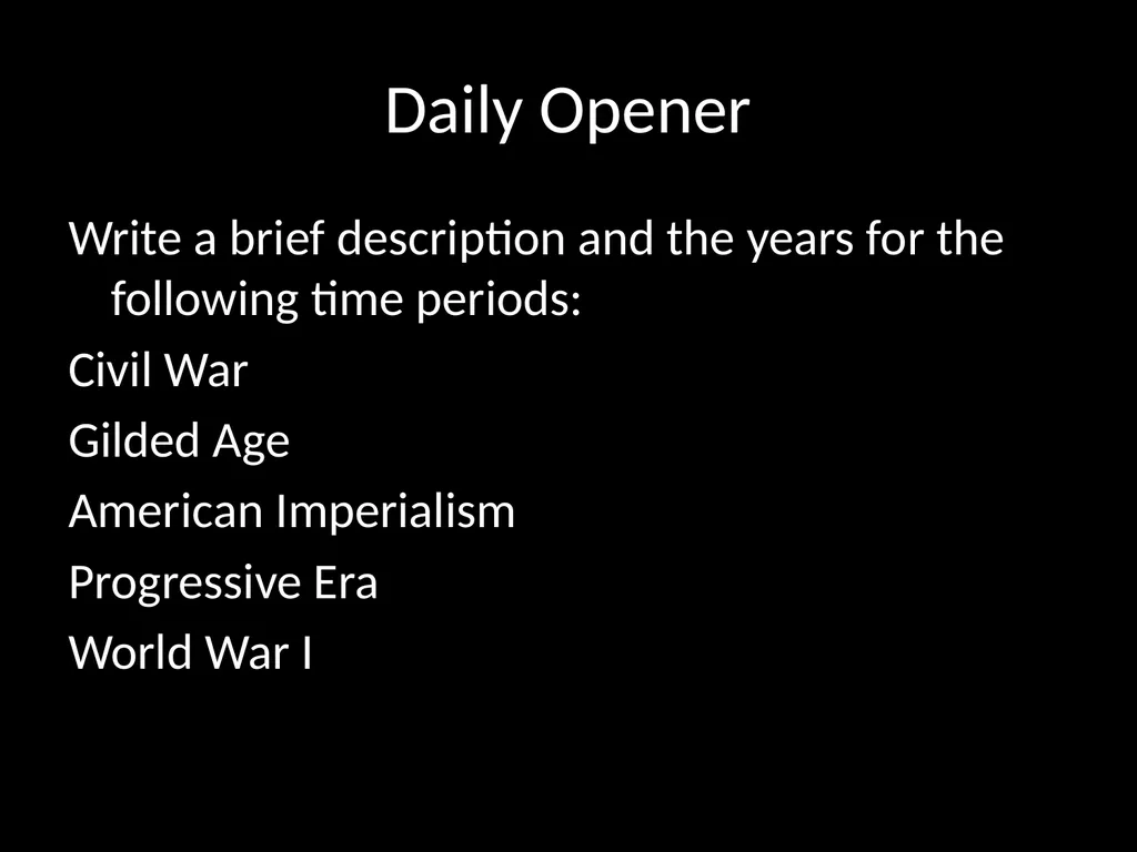 Daily Opener When was the Cold War? How can a - slide 82 of 105
