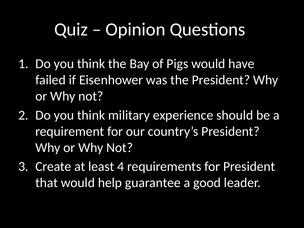 Daily Opener When was the Cold War? How can a - slide 69 of 105
