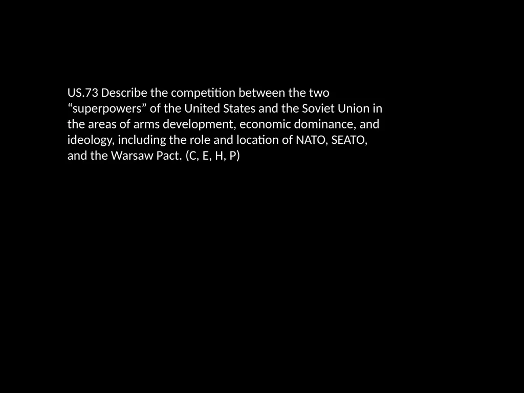 Daily Opener When was the Cold War? How can a - slide 19 of 105