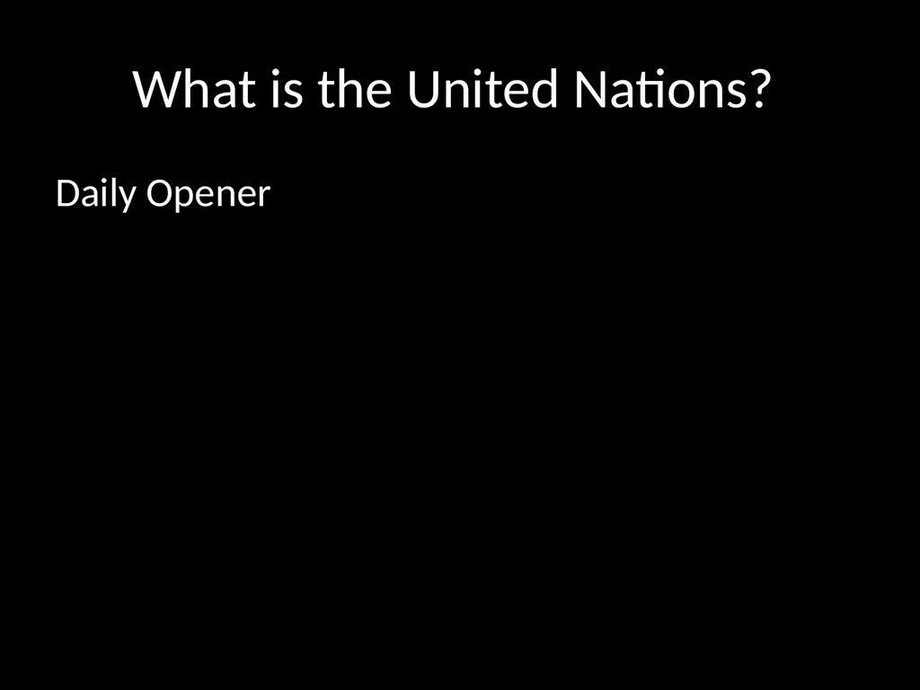 Daily Opener When was the Cold War? How can a - slide 9 of 105