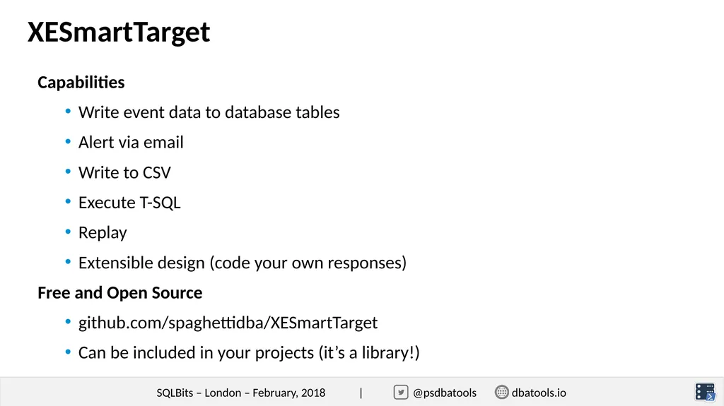 Simplifying XEvents Management with dbatools - slide 16 of 17