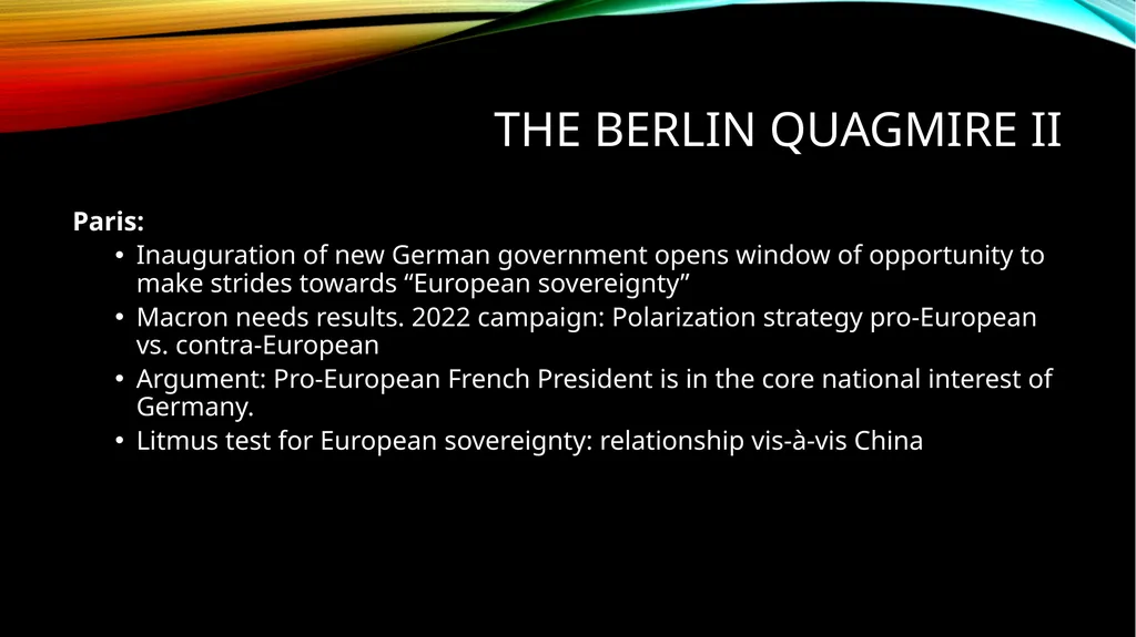 The strive for European sovereignty Hertie School - slide 15 of 21