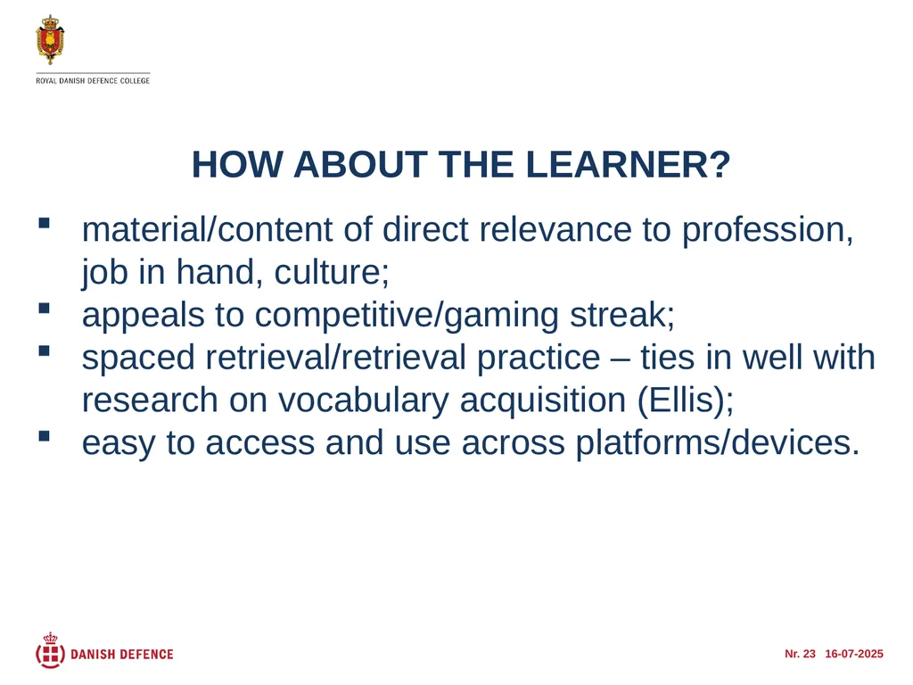 Nr. 1 05-10-2015 Maintaining and increasing - slide 23 of 24