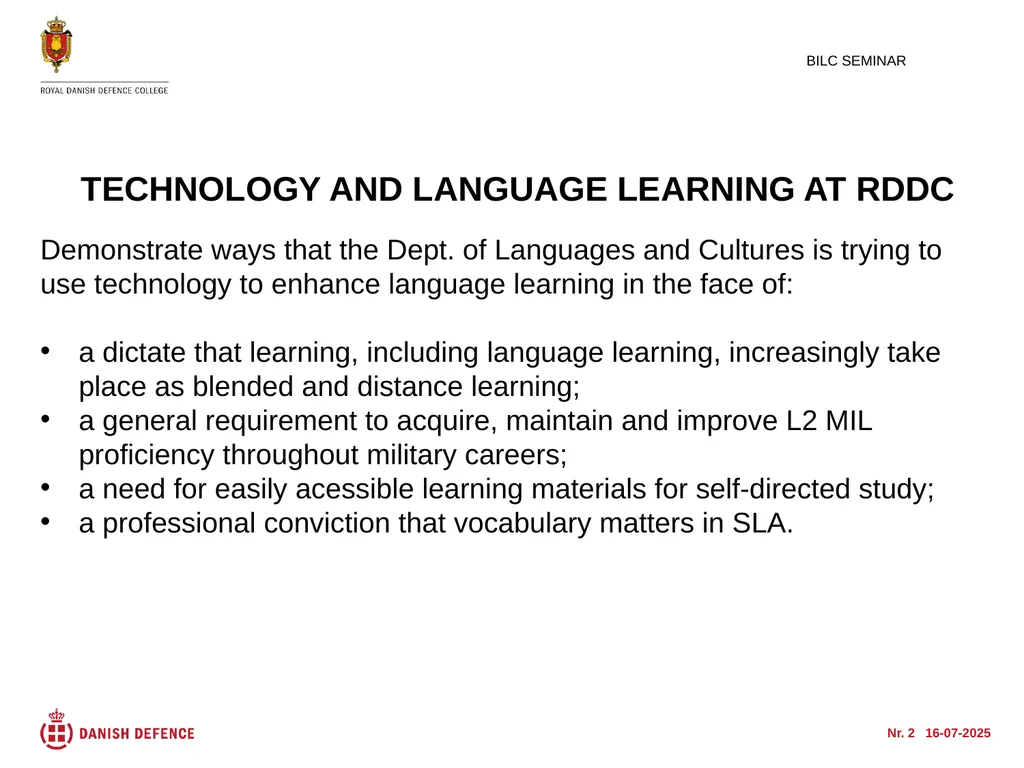 Nr. 1 05-10-2015 Maintaining and increasing - slide 2 of 24