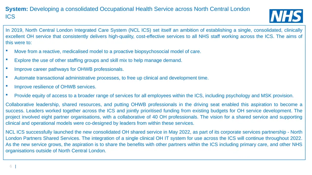 Growing OHWB Together: Inspirational Case Studies - slide 6 of 15