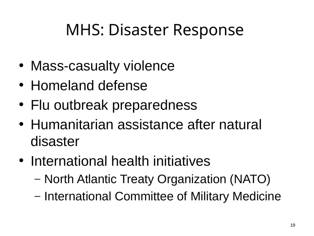 Introduction to Health Care and Public Health in - slide 19 of 24