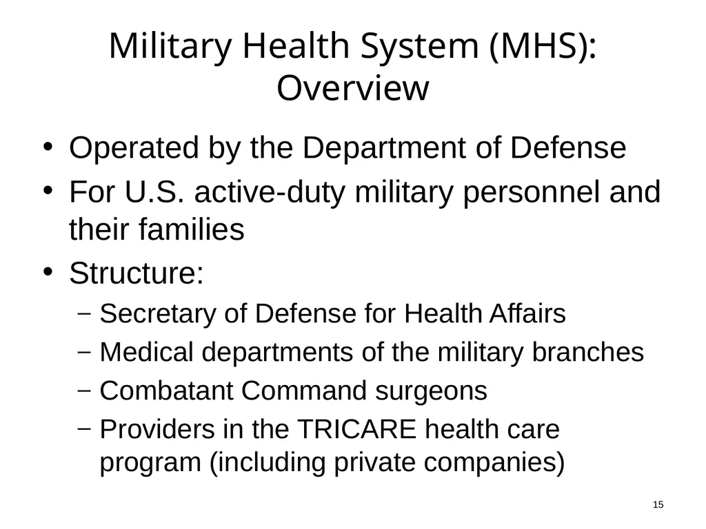 Introduction to Health Care and Public Health in - slide 15 of 24