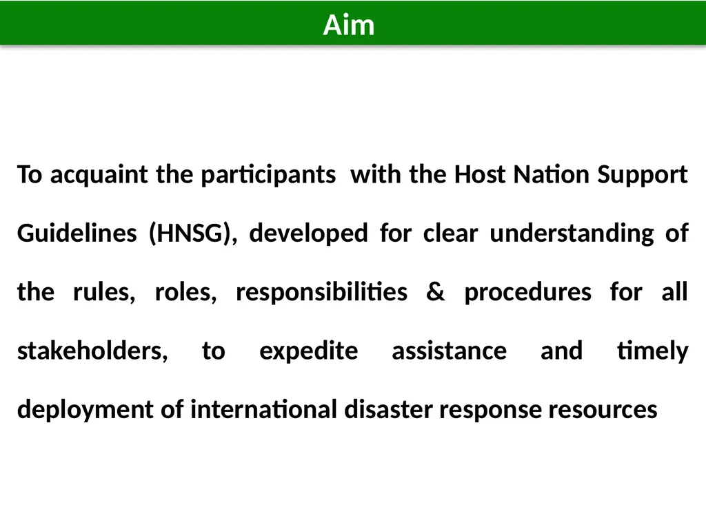 1 1 Host Nation Support Guidelines for Foreign - slide 2 of 32