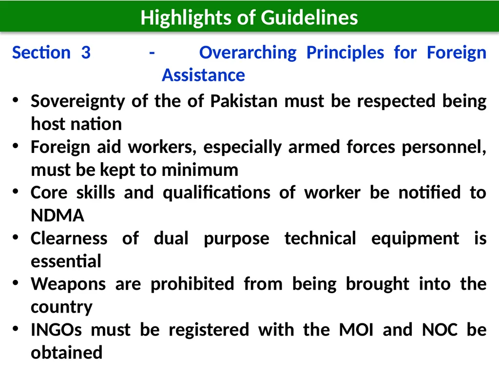 1 1 Host Nation Support Guidelines for Foreign - slide 16 of 32