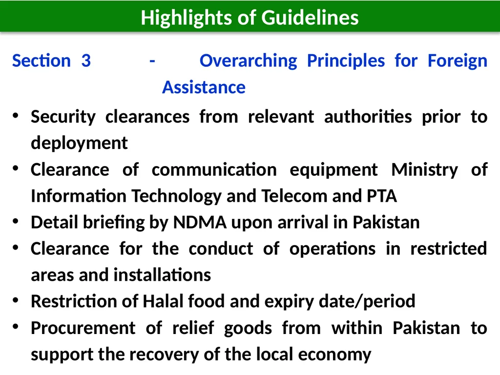 1 1 Host Nation Support Guidelines for Foreign - slide 17 of 32