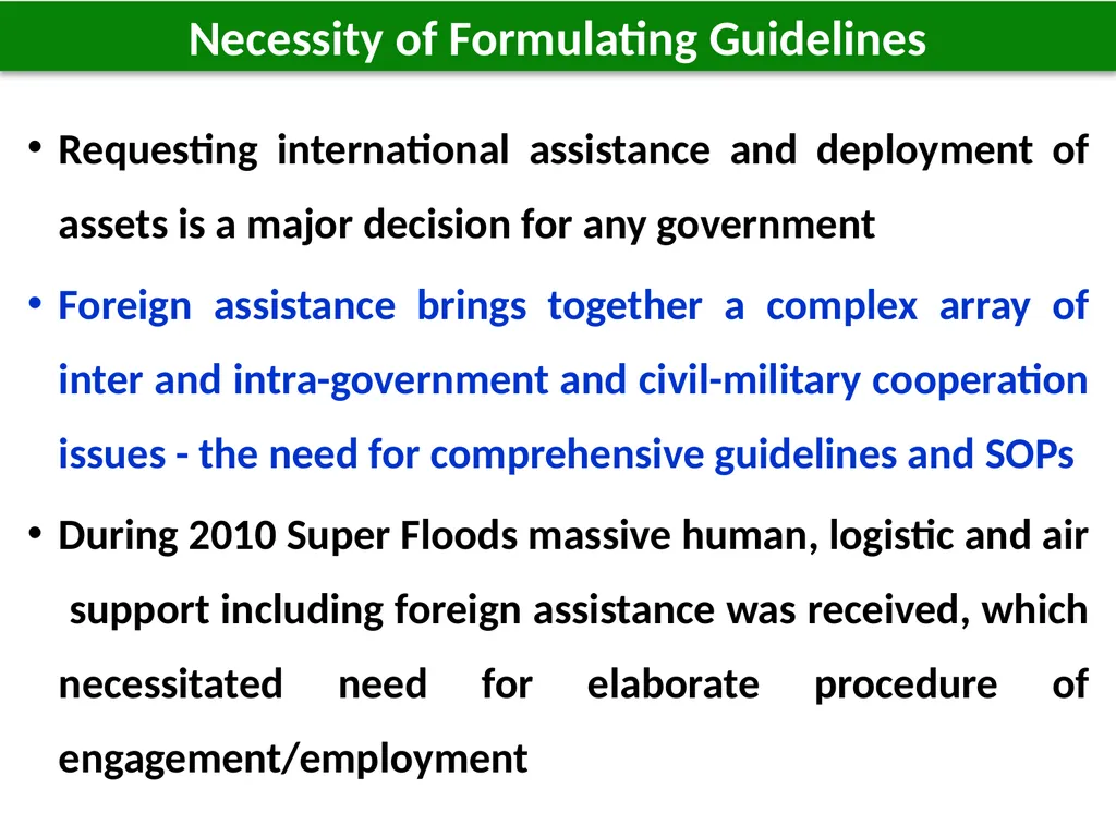 1 1 Host Nation Support Guidelines for Foreign - slide 7 of 32