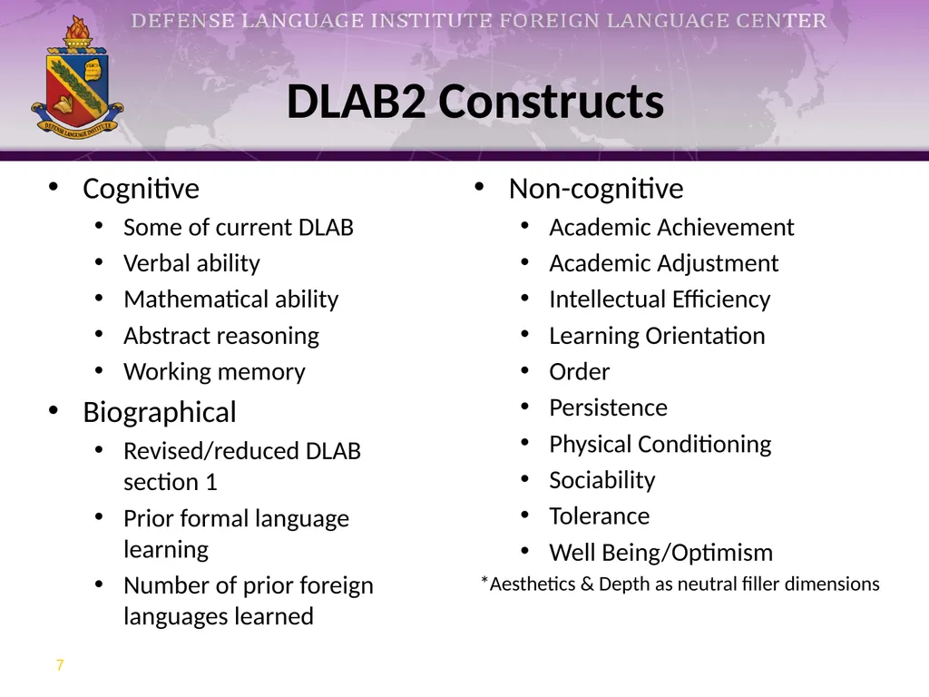 Research at DLIFLC: What We Do and How We Do - slide 7 of 10