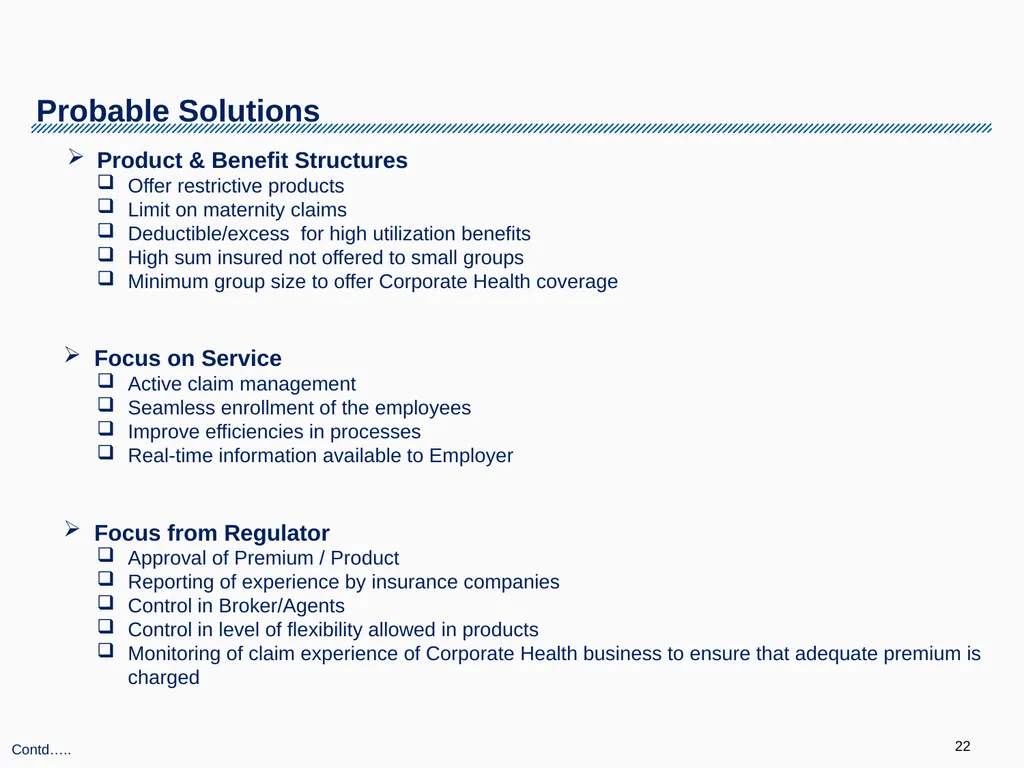 Corporate Health Portfolio: Challenges & Solutions - slide 22 of 26