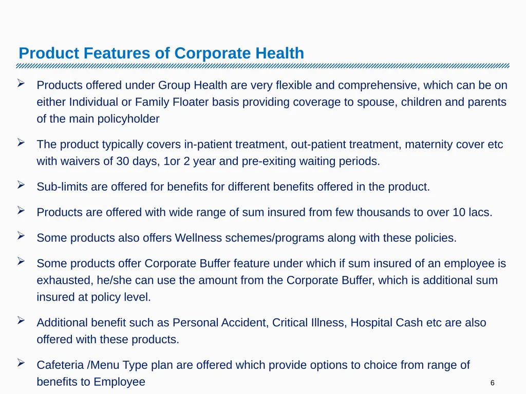 Corporate Health Portfolio: Challenges & Solutions - slide 6 of 26