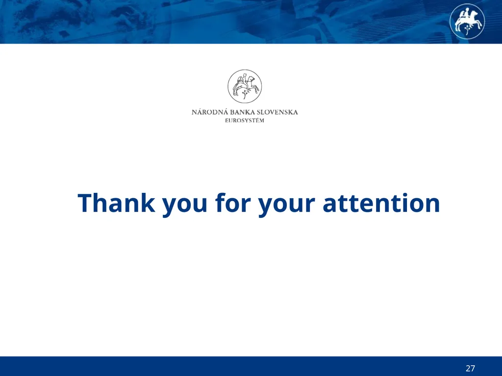 Economic and Monetary Developments in Slovakia in - slide 27 of 27