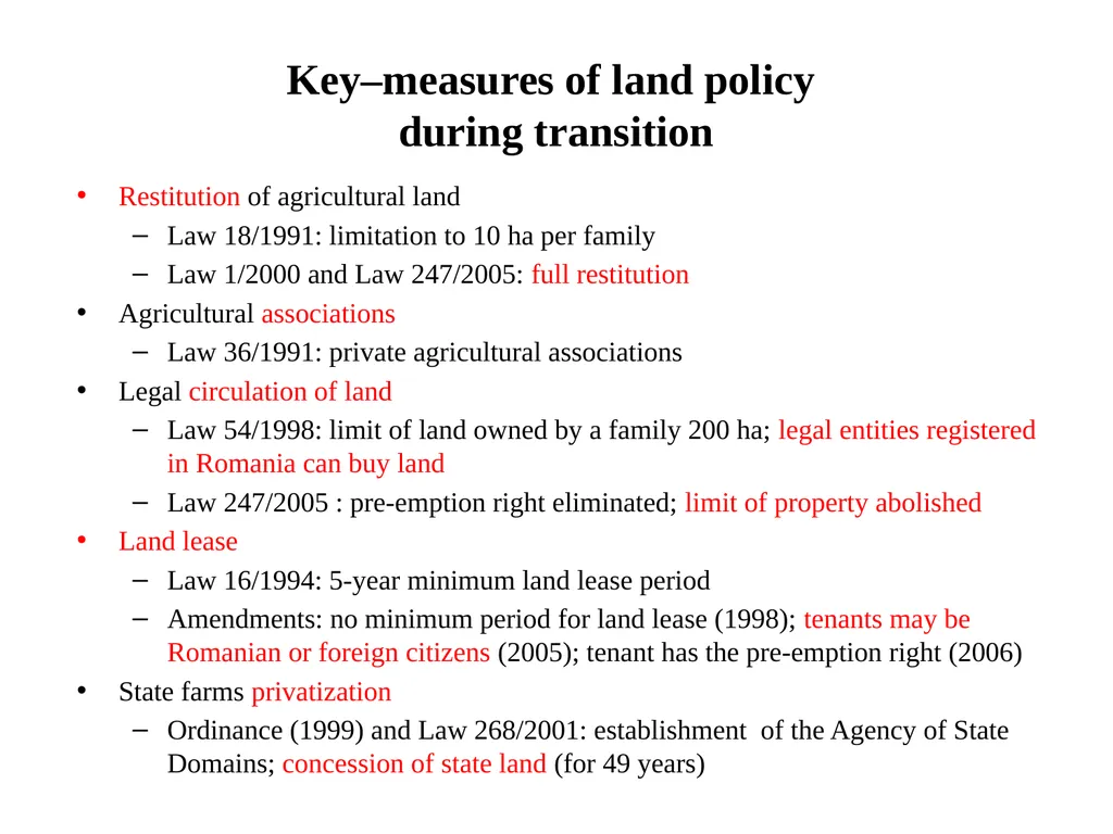 Romanian Agricultural Sector Overview Bucharest, - slide 12 of 19