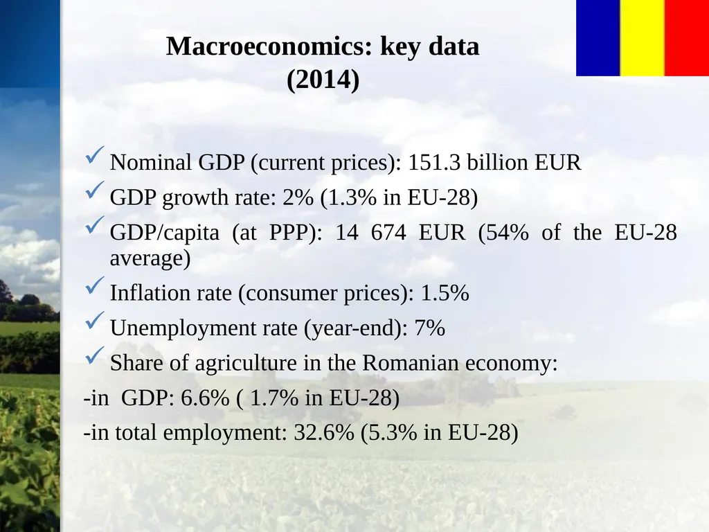 Romanian Agricultural Sector Overview Bucharest, - slide 4 of 19