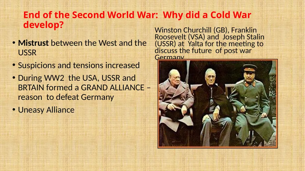 End of the Cold War – Why did the Cold - slide 3 of 30