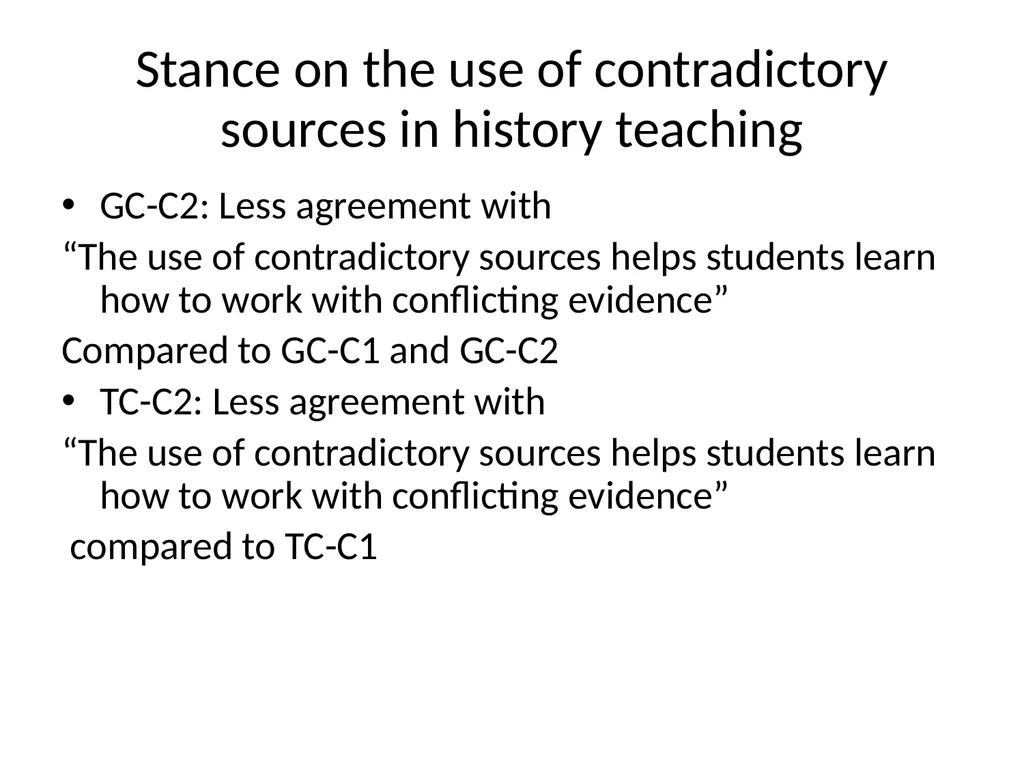 History teaching and Intergroup relations: The - slide 21 of 28