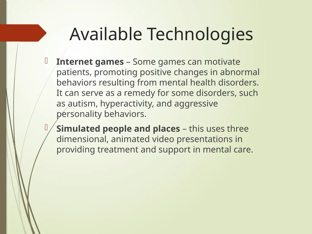The use of tele-mental health programs in rural - slide 5 of 15