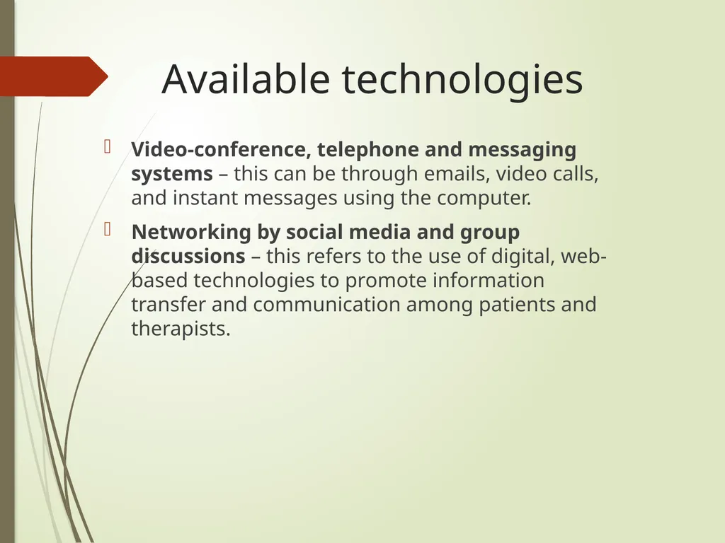 The use of tele-mental health programs in rural - slide 4 of 15