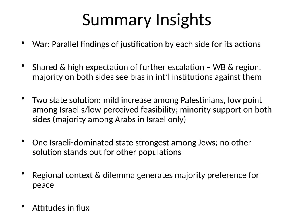 PALESTINIAN-ISRAELI PULSE A Joint Poll September - slide 25 of 25