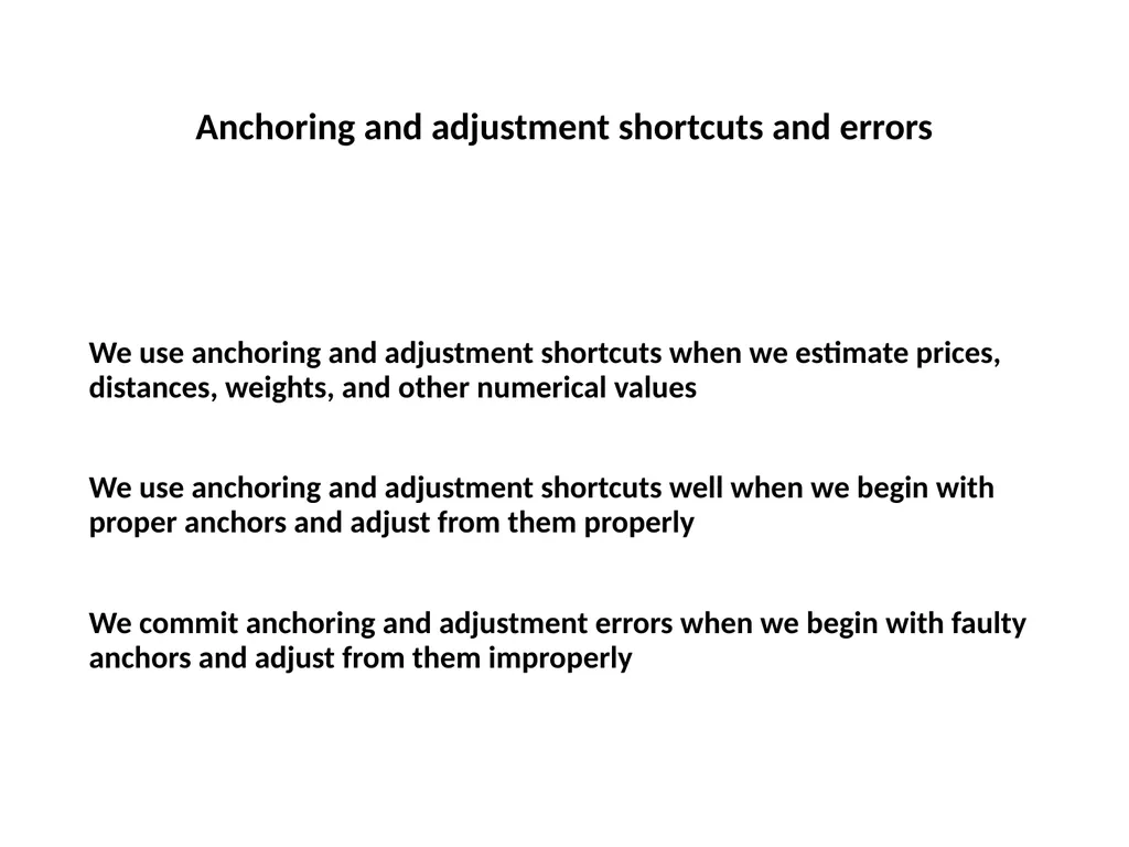 Representativeness shortcuts and errors Question - slide 31 of 60