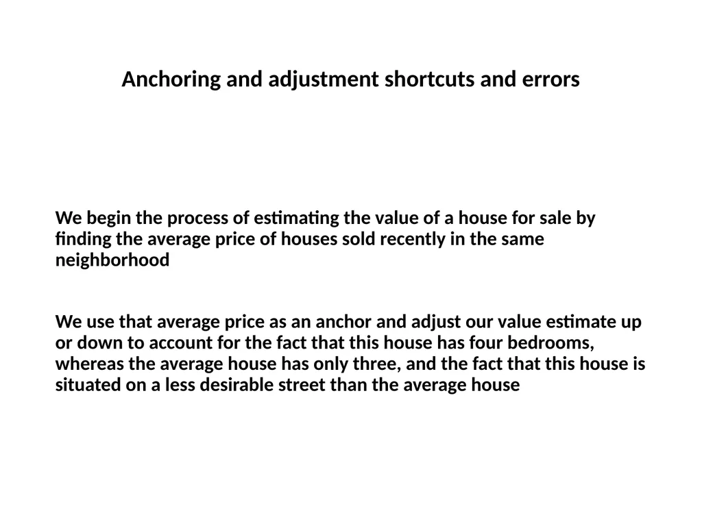 Representativeness shortcuts and errors Question - slide 32 of 60