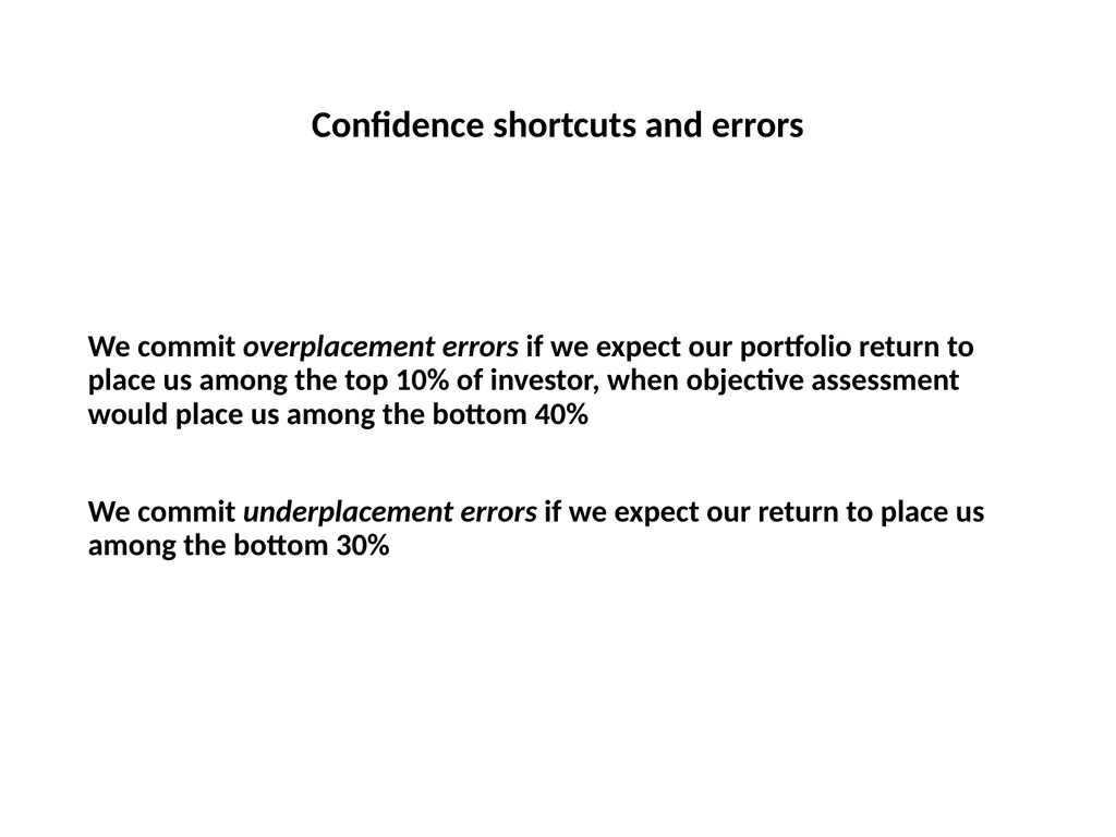 Representativeness shortcuts and errors Question - slide 51 of 60