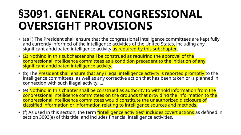 Chapter 19 – Covert Actions Learning Objectives - slide 54 of 74