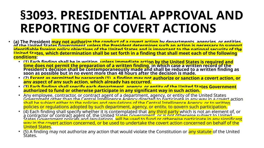 Chapter 19 – Covert Actions Learning Objectives - slide 56 of 74