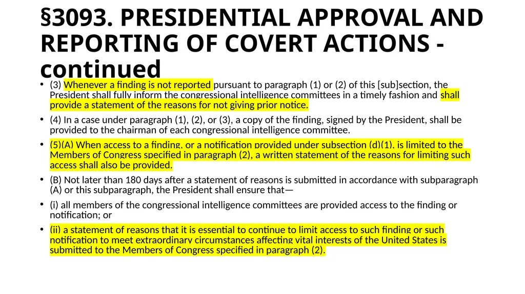 Chapter 19 – Covert Actions Learning Objectives - slide 58 of 74