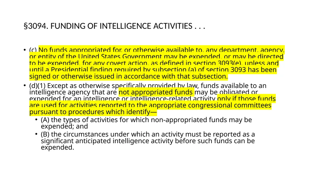 Chapter 19 – Covert Actions Learning Objectives - slide 62 of 74