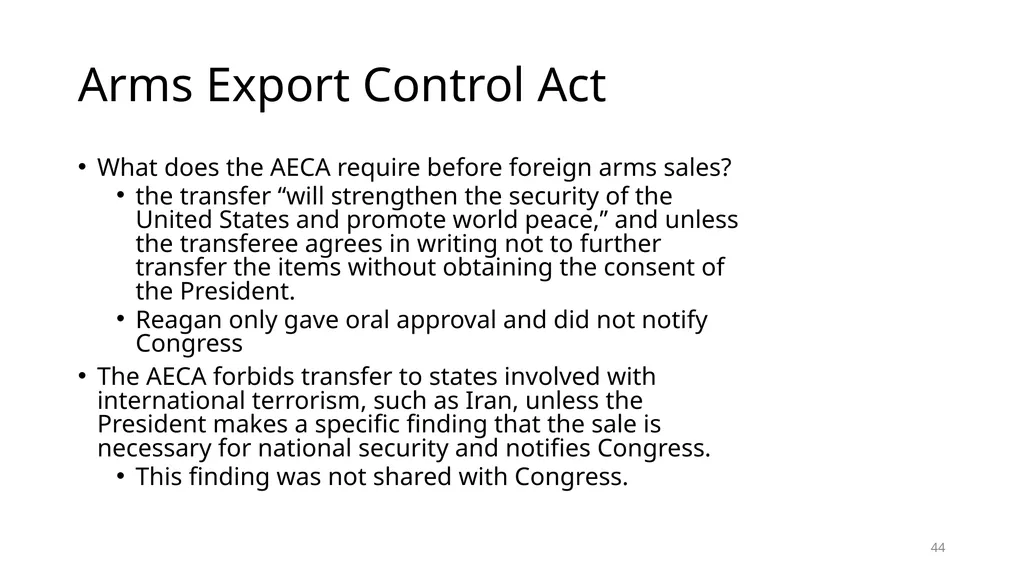 Chapter 19 – Covert Actions Learning Objectives - slide 44 of 74