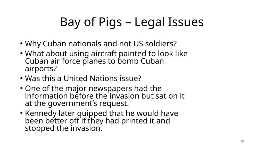 Chapter 19 – Covert Actions Learning Objectives - slide 18 of 74