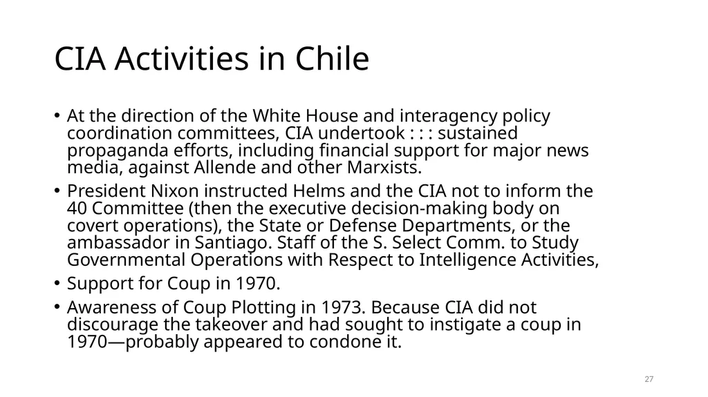 Chapter 19 – Covert Actions Learning Objectives - slide 27 of 74