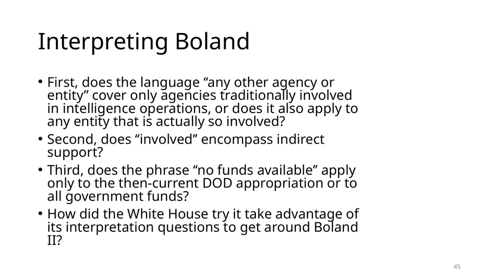 Chapter 19 – Covert Actions Learning Objectives - slide 45 of 74