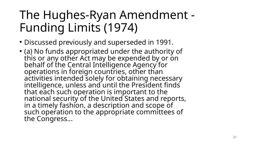 Chapter 19 – Covert Actions Learning Objectives - slide 30 of 74