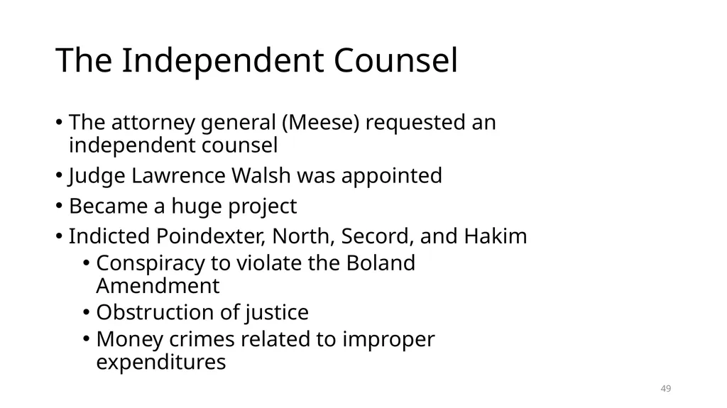 Chapter 19 – Covert Actions Learning Objectives - slide 49 of 74
