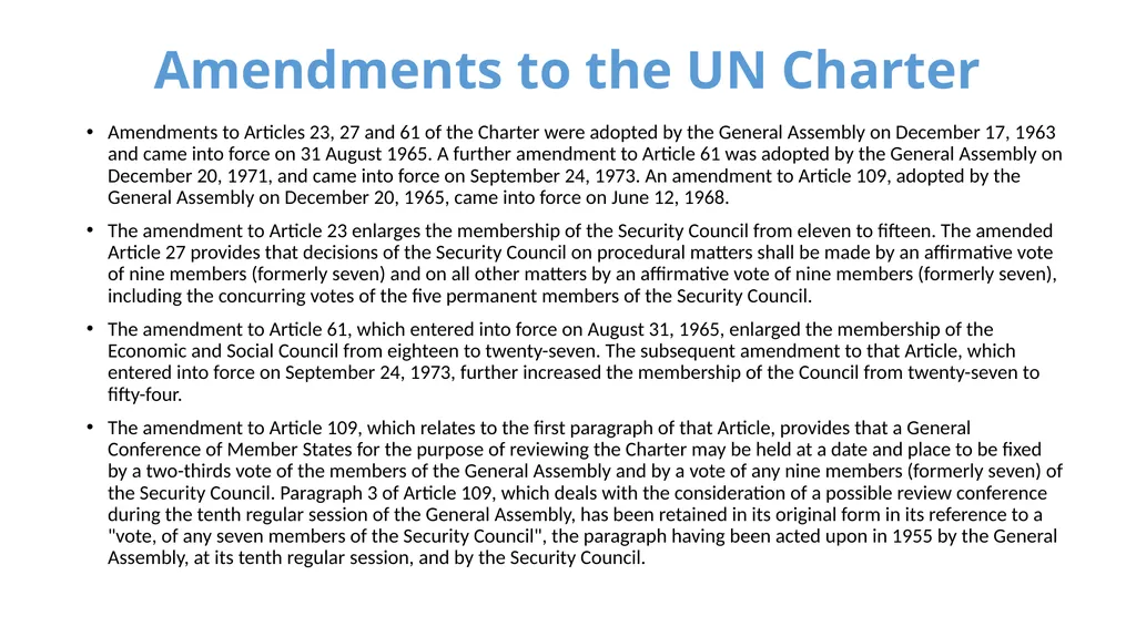 UNITED NATIONS Source: un.org UN Overview The - slide 11 of 21