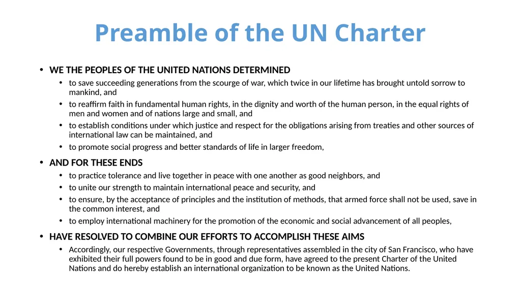 UNITED NATIONS Source: un.org UN Overview The - slide 8 of 21