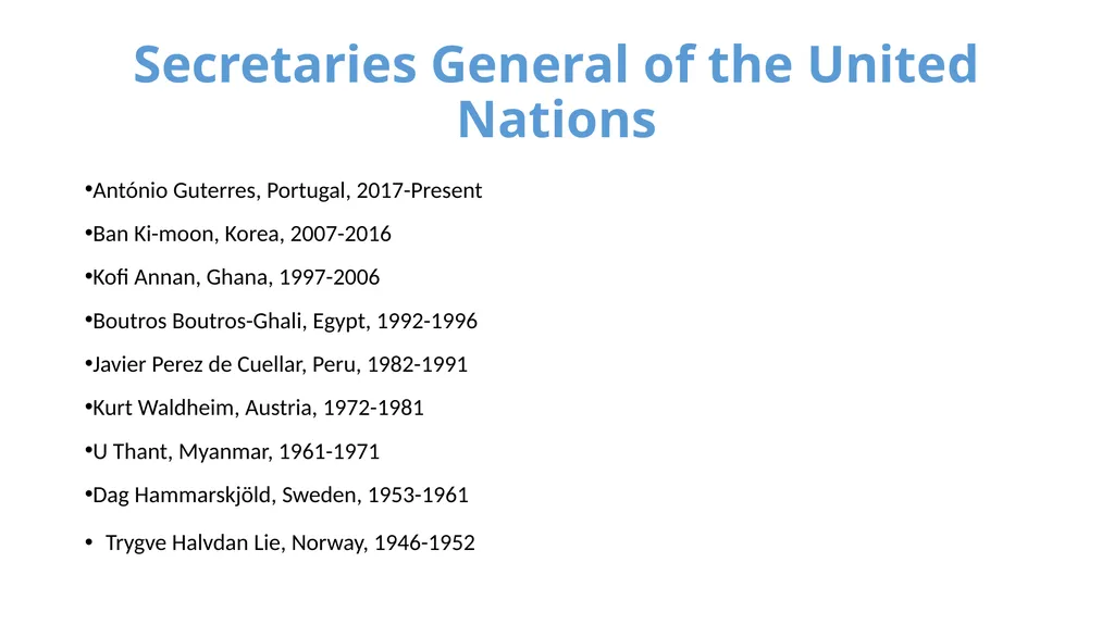 UNITED NATIONS Source: un.org UN Overview The - slide 15 of 21