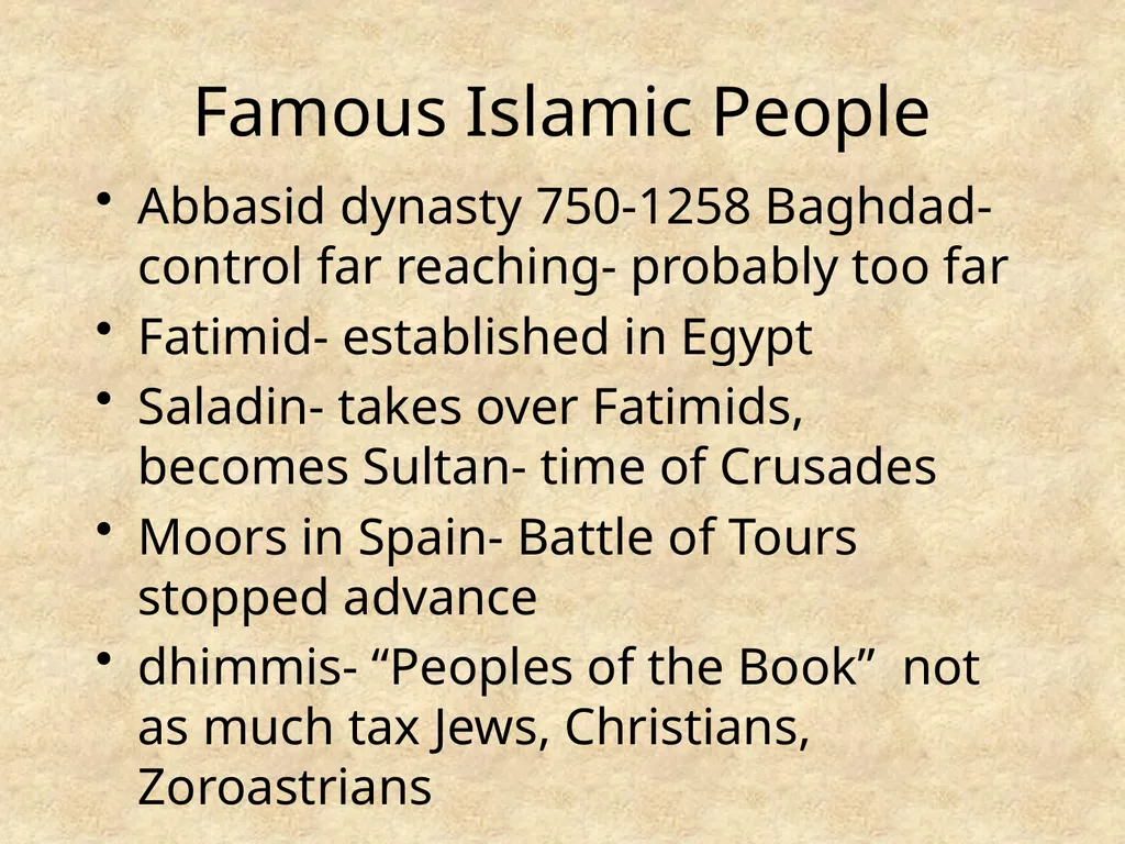 Influence of Islam Terms- Islamic, Muslim, Moslem - slide 7 of 12