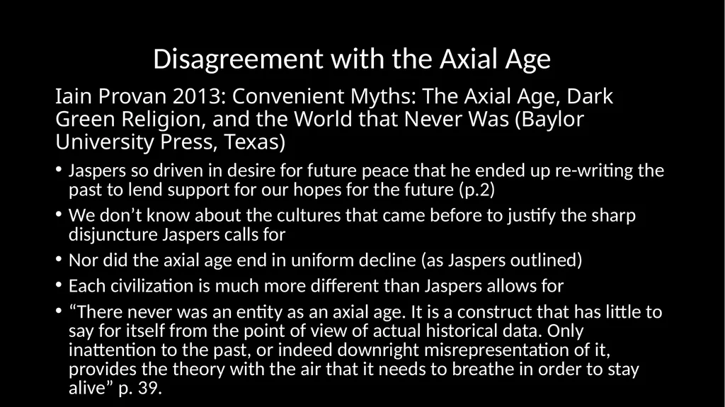 Ancient Global History Lecture 6 (week 7) “The - slide 19 of 21