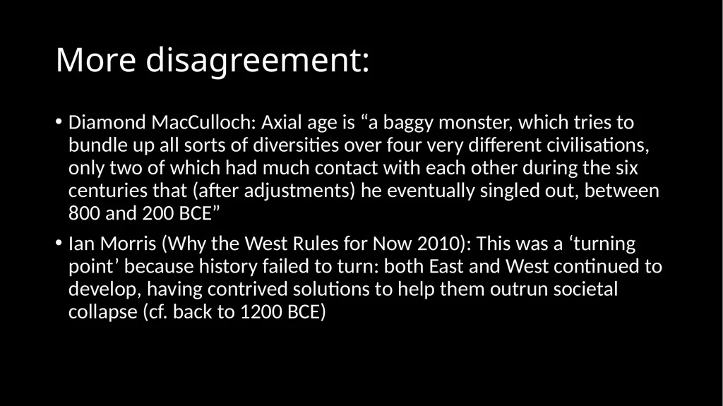 Ancient Global History Lecture 6 (week 7) “The - slide 20 of 21