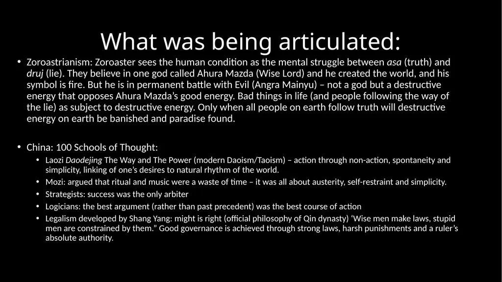 Ancient Global History Lecture 6 (week 7) “The - slide 6 of 21