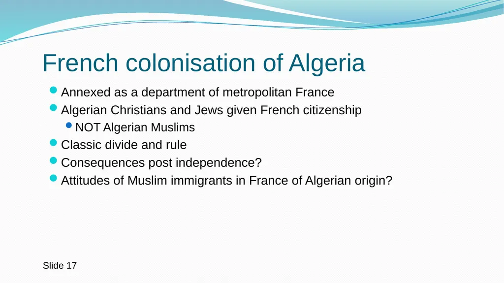 Do Muslim Religious Texts Cause Religious - slide 17 of 24