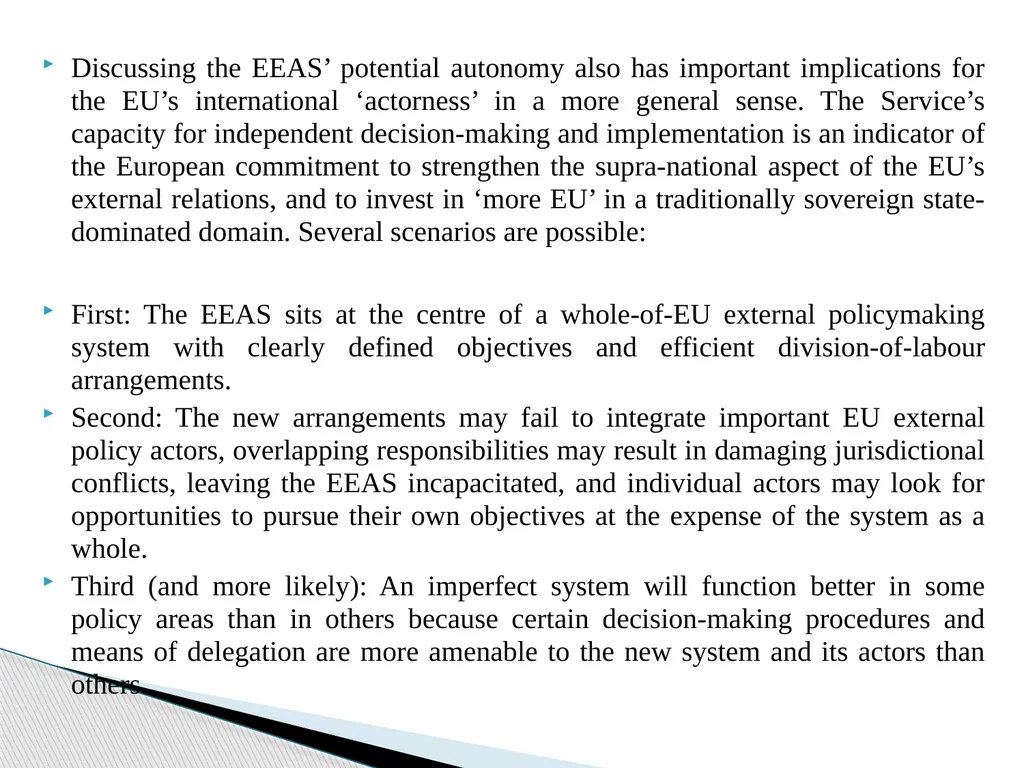 Public Administration applied to Foreign Policy & - slide 61 of 69