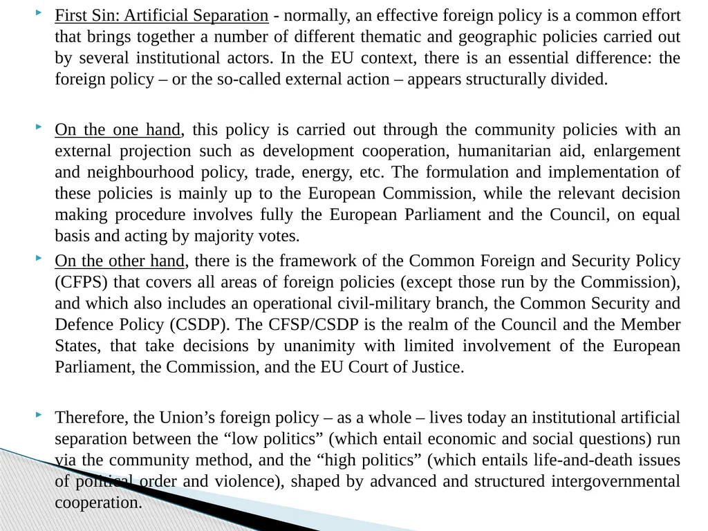 Public Administration applied to Foreign Policy & - slide 32 of 69