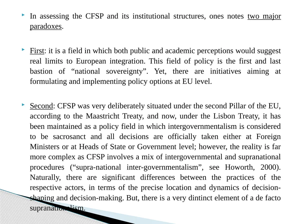 Public Administration applied to Foreign Policy & - slide 29 of 69